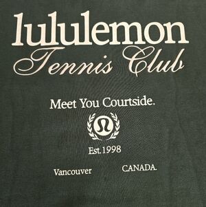 Lululemon Heavyweight Fleece Pullover Tennis ClubLegacy Green / White XL